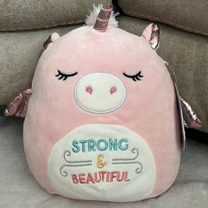 🦄 Squishmallows Grecia the Unicorn Pegasus “Strong & Beautiful” 8” NWT